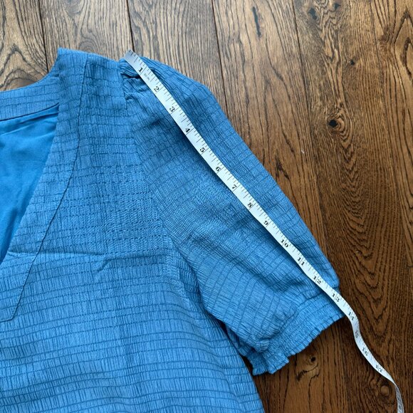 BB Dakota by Steve Madden Fields of Gold Shift Dress Blue Large BK208749 EUC - Picture 11 of 11